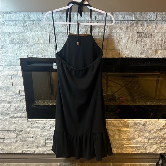 Inc International Concepts Black Halter Dress with gold accent piece size Small - Picture 5 of 9